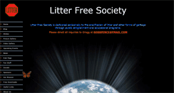 Desktop Screenshot of litterfreesociety.com