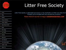 Tablet Screenshot of litterfreesociety.com